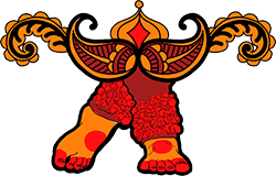 Lisa Pellegrini Danza indiana Kathak Illustrazione piedi di Lisa Pellegrini
